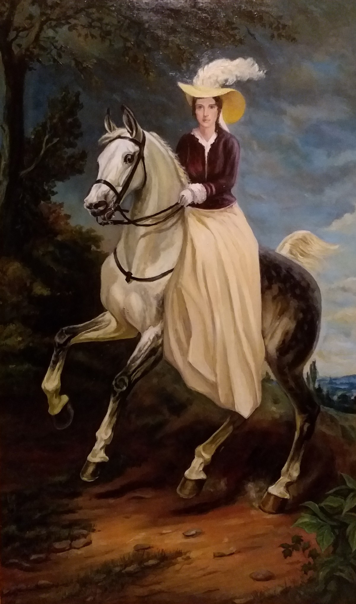 Картина Девушка на лошади